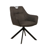 Lucas Eetkamerstoel - Antraciet Microfiber